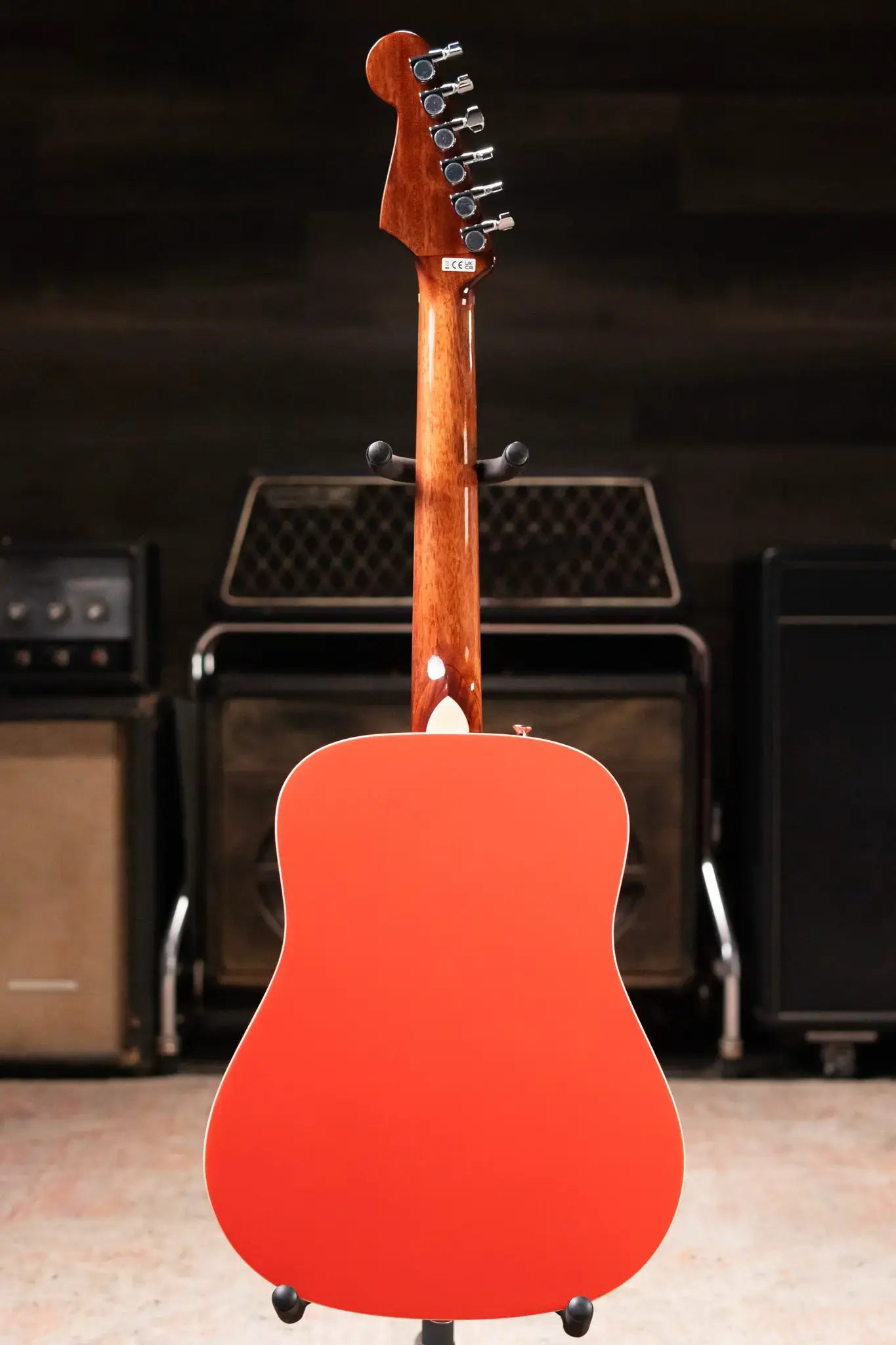Fender California Standard Redondo Mini Acoustic Guitar - Fiesta Red with Gig Bag