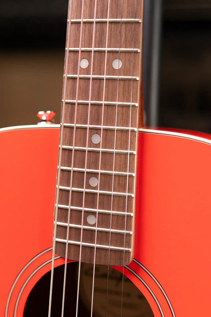 Fender California Standard Redondo Mini Acoustic Guitar - Fiesta Red with Gig Bag