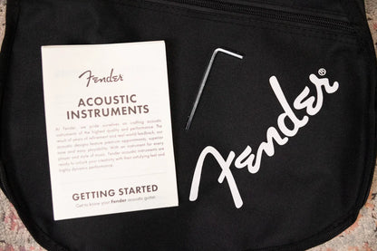 Fender California Standard Redondo Mini Acoustic Guitar - Fiesta Red with Gig Bag