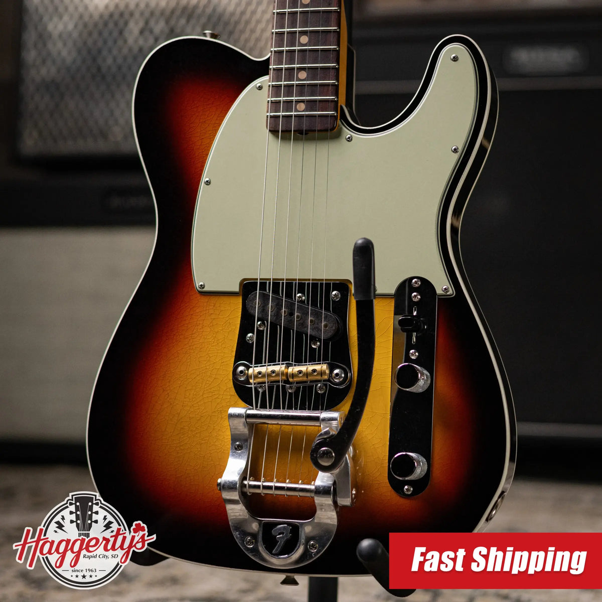 Fender Custom Shop 1963 Esquire Custom Bigsby DLX Closet Classic Electric Guitar - Faded 3-Color Sunburst with Hardshell Case