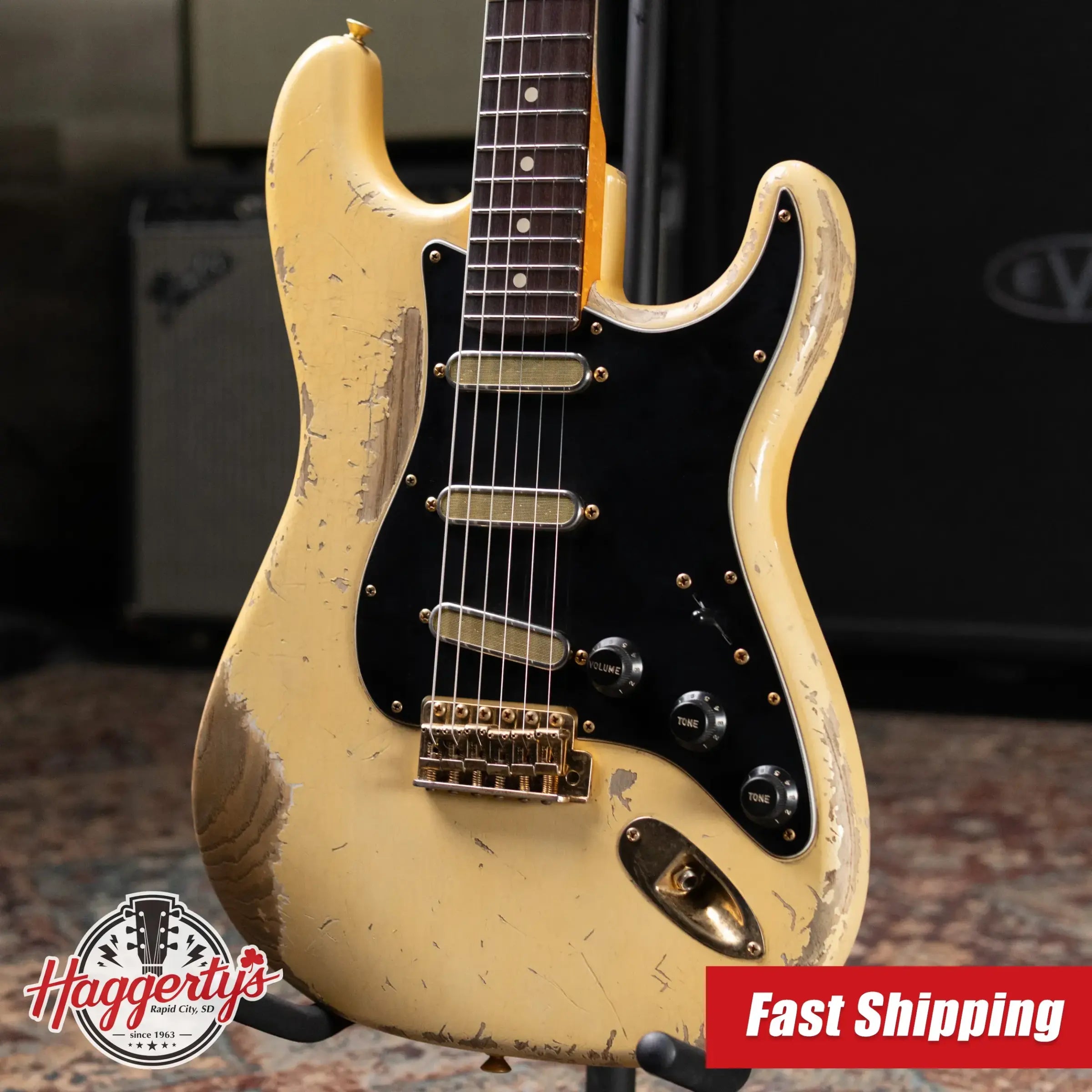 Fender Custom Shop 1966 Stratocaster Masterbuilt By Austin MacNutt Heavy Relic – Olympic White with Hardshell Case