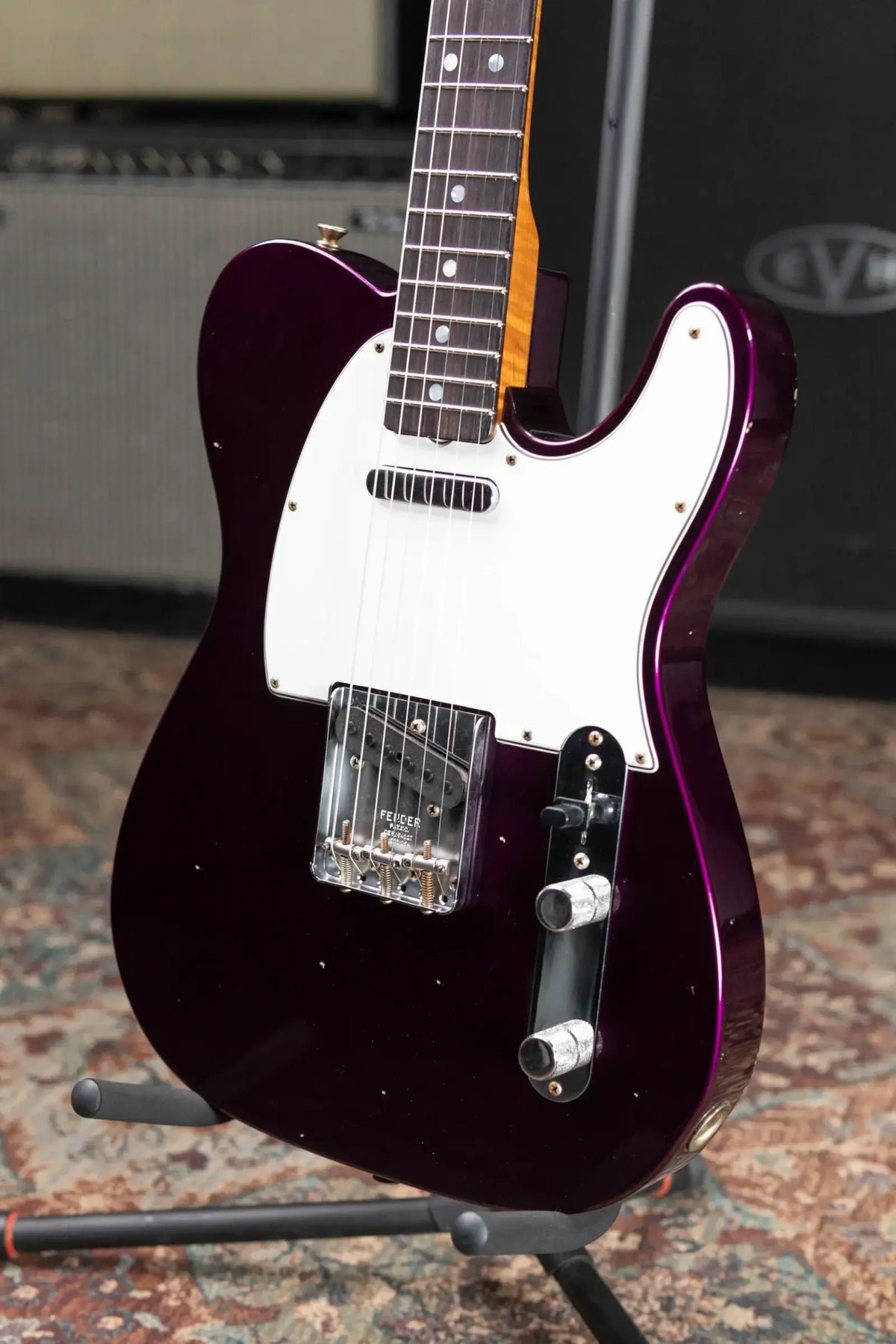 Fender Custom Shop 1968 Telecaster Journeyman Relic Electric Guitar - Purple Metallic with Hardshell Case