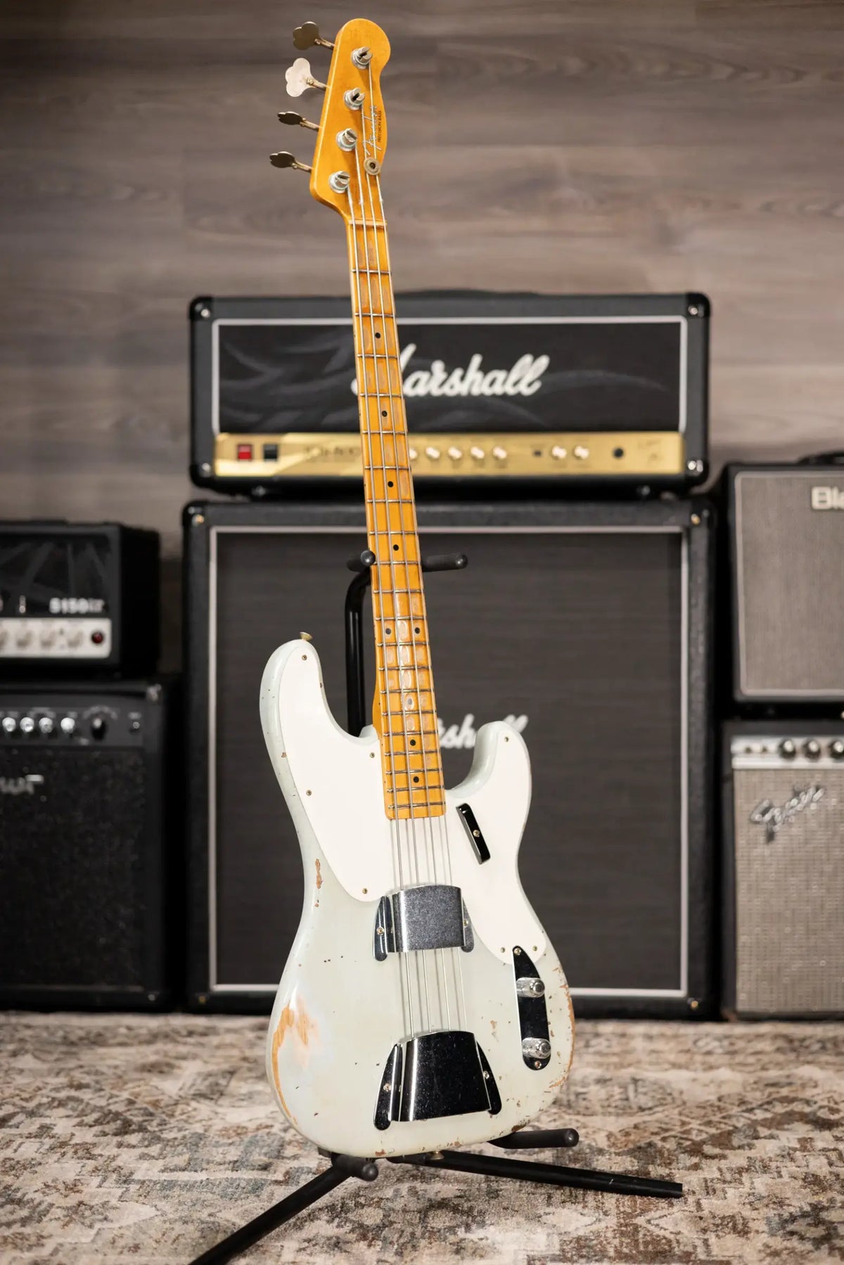 Fender Custom Shop B6 1956 Heavy Relic NAMM 2026 Time Machine Limited Edition Precision Bass - Sonic Blue with Hardshell Case