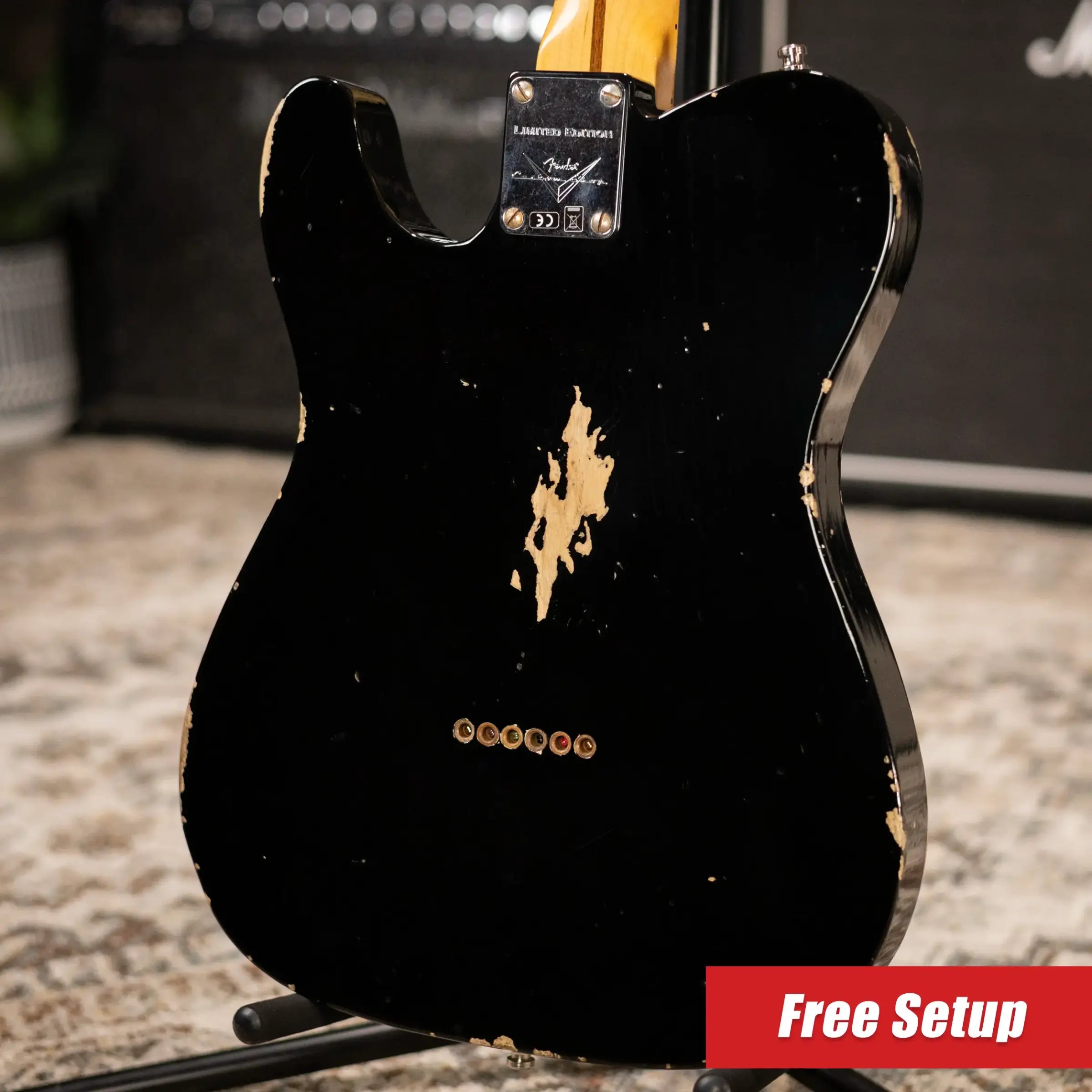 Fender Custom Shop 2021 Winter Event LTD '51 Telecaster Relic Electric Guitar - Aged Black with Hardshell Case - Used
