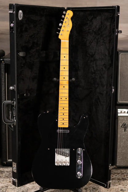 Fender Dealer Exclusive Vintera Road Worn '60s Double Esquire Electric Guitar - Black with Hardshell Case