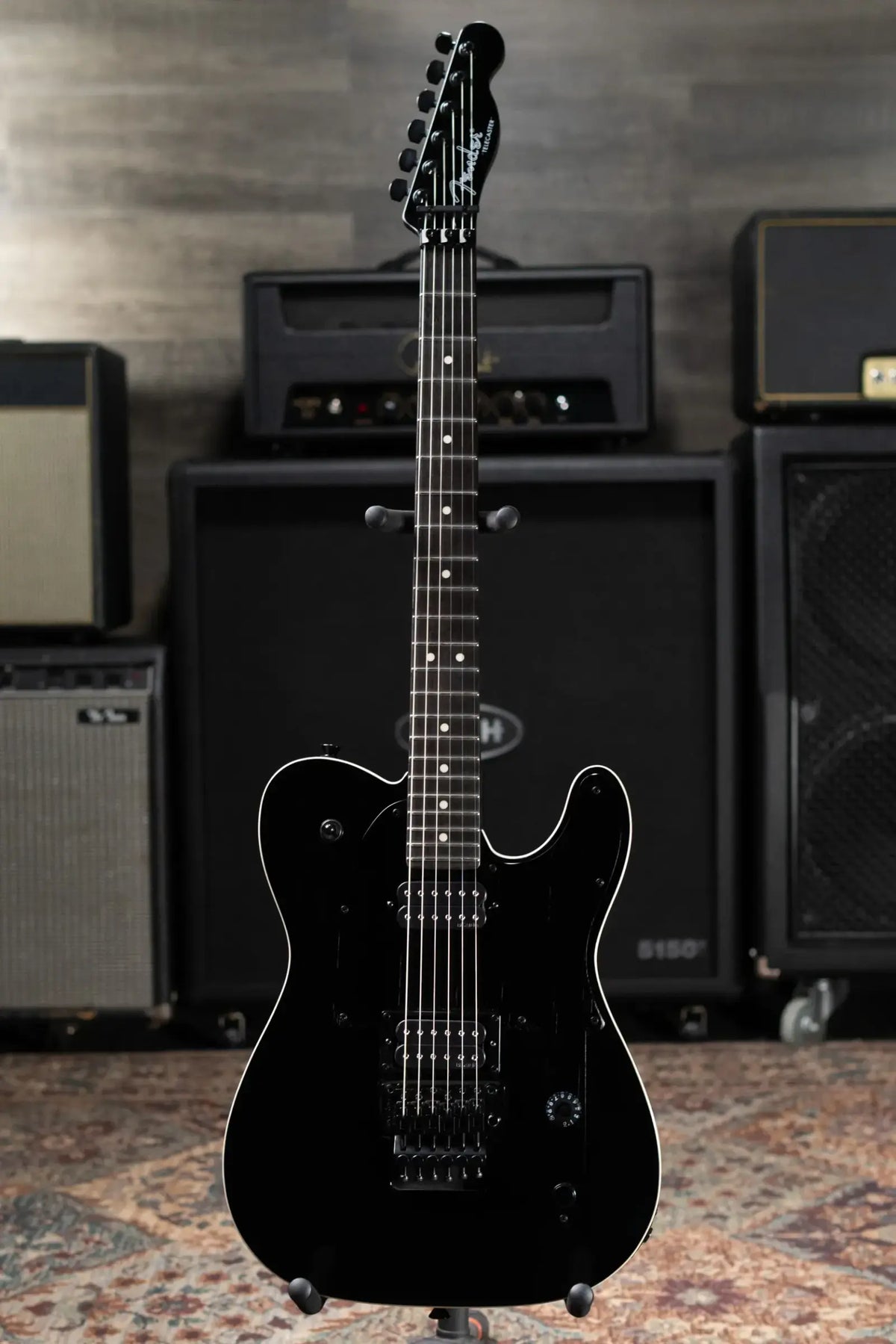 Fender John 5 Phantom Telecaster Electric Guitar - Black