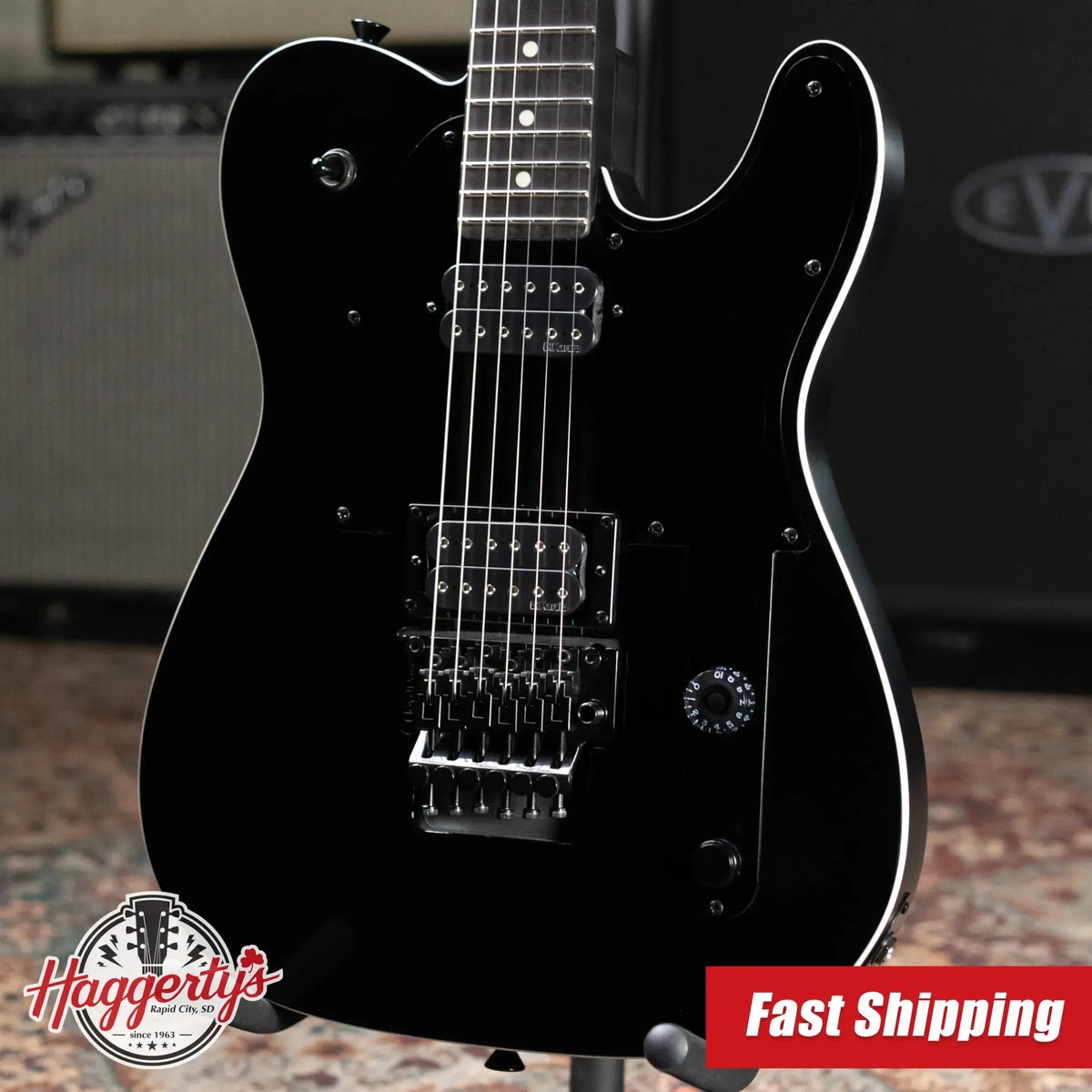 Fender John 5 Phantom Telecaster Electric Guitar - Black