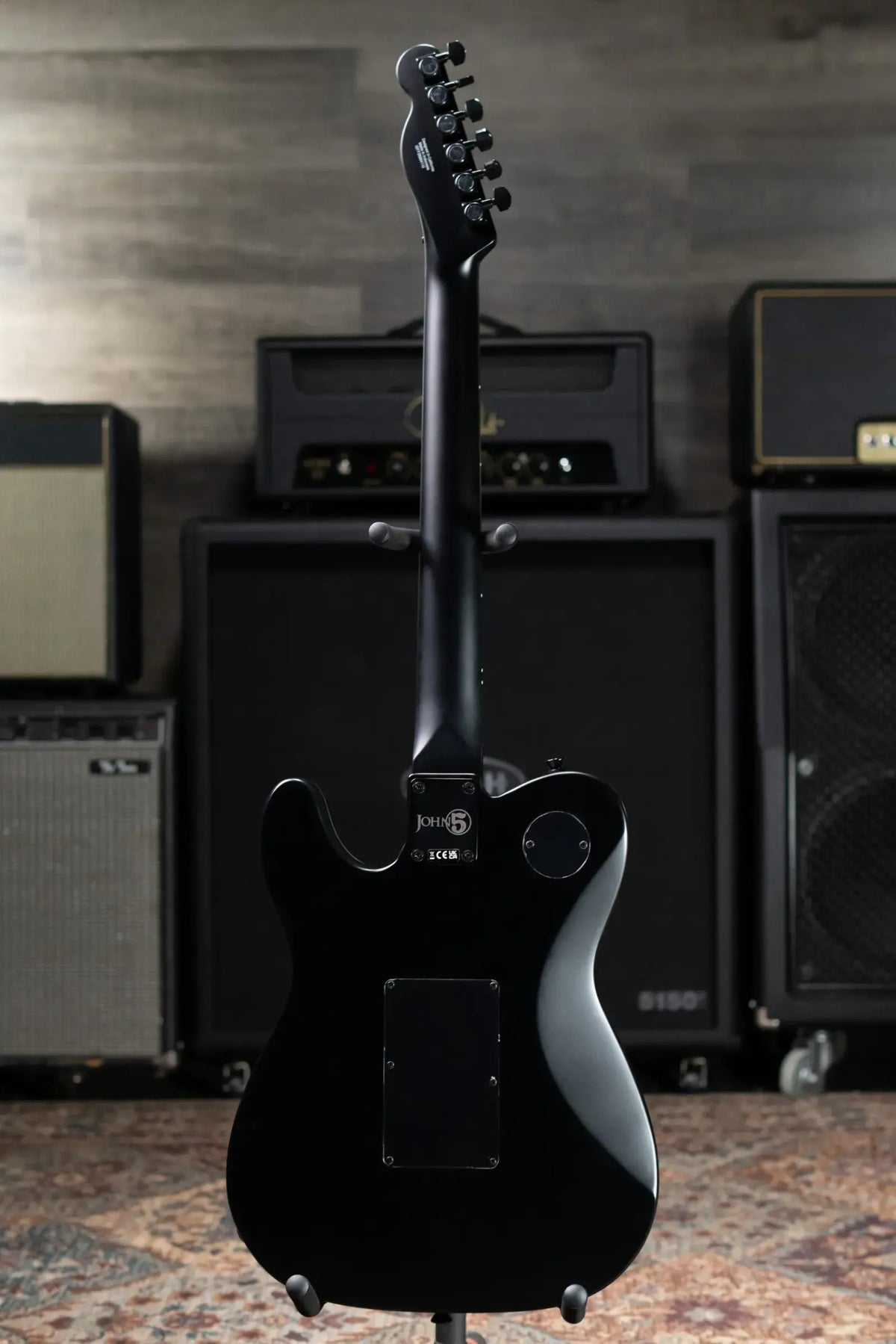 Fender John 5 Phantom Telecaster Electric Guitar - Black