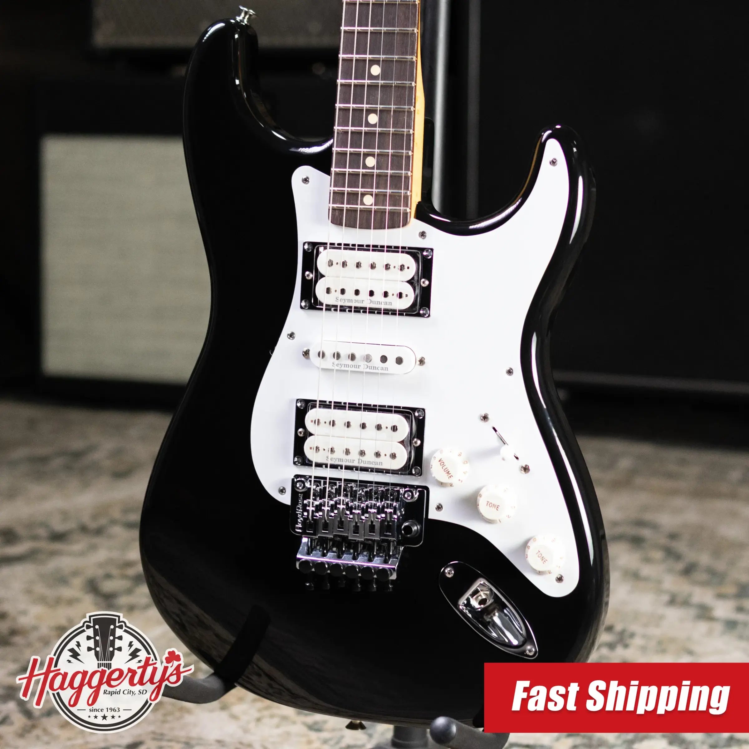 Fender Limited Edition 50th Anniversary Dave Murray Stratocaster Electric Guitar - Black with Gig Bag