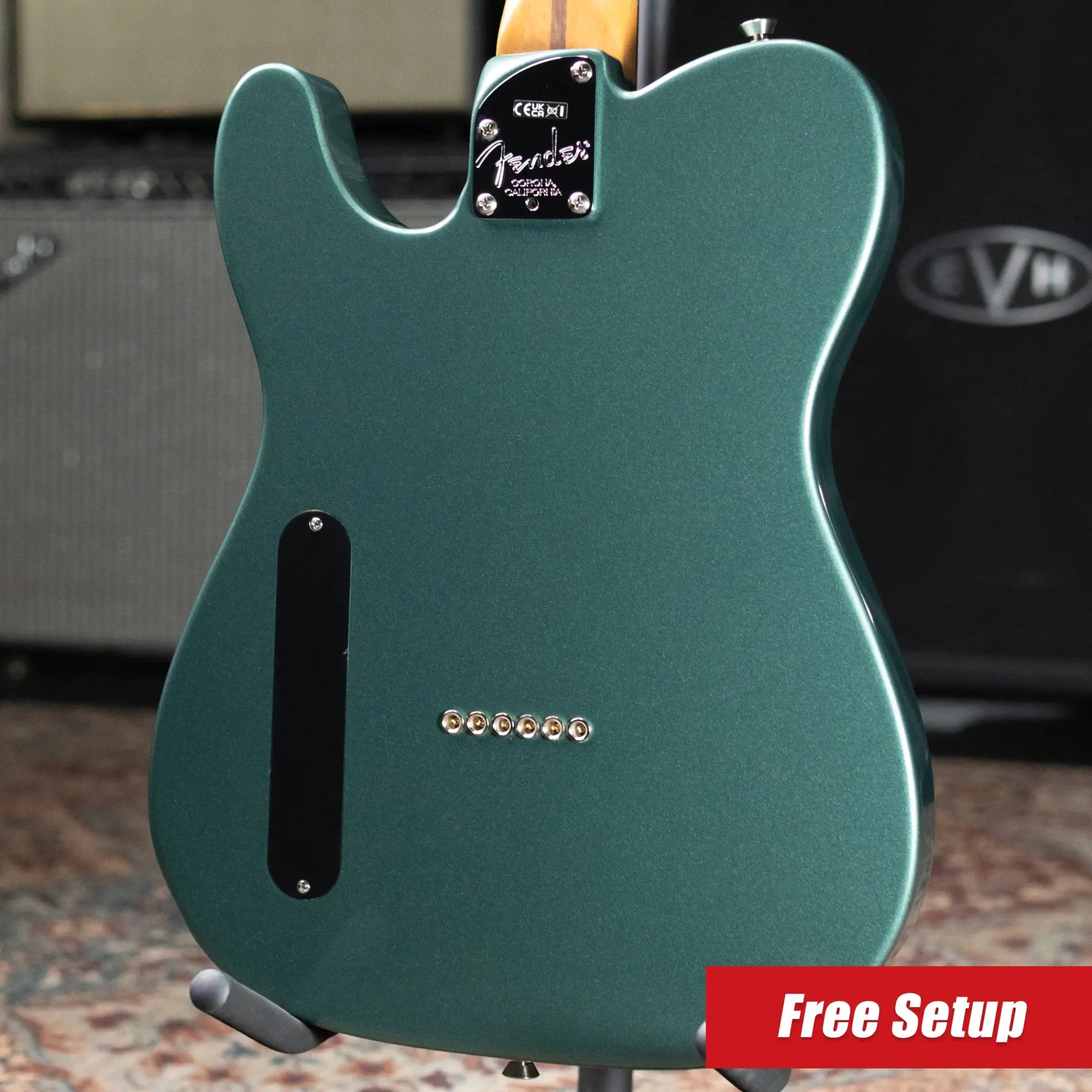 Fender Limited Edition American Cabronita Special Telecaster Electric Guitar - Sherwood Green Metallic with Hardshell Case