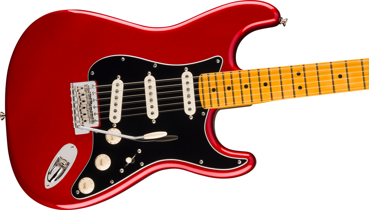 Fender Limited Edition American Professional Classic Stratocaster Electric Gutiar Featuring the Silent System - Candy Apple Red with Gig Bag