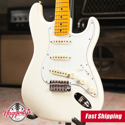 Fender Limited Edition American Vintage II '73 Stratocaster Electric Guitar, Maple Fingerboard - Olympic White with Hardshell Case - Demo