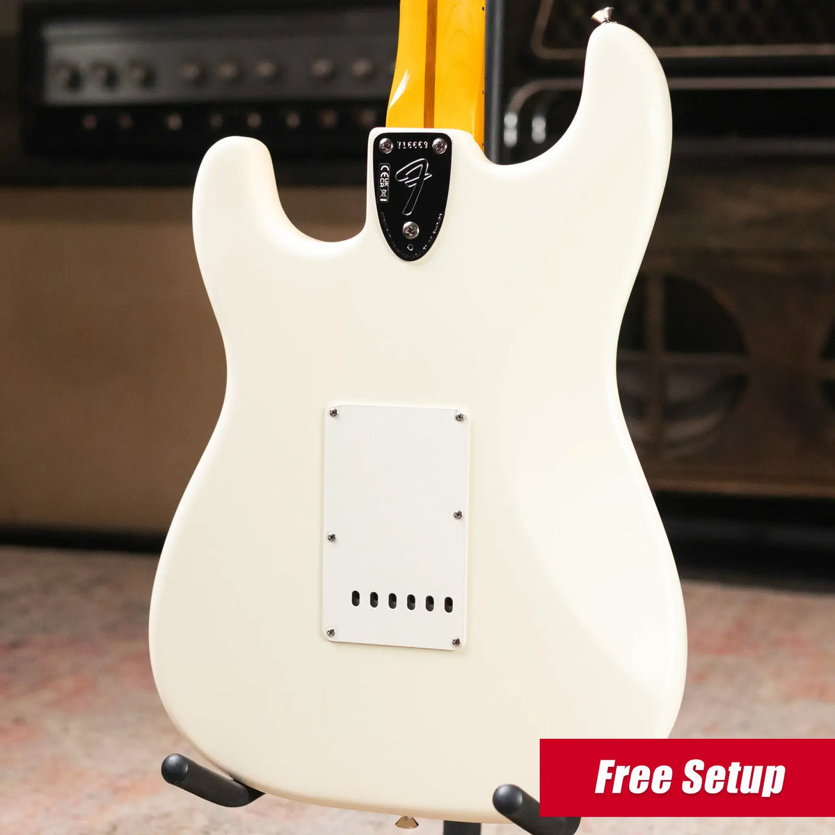 Fender Limited Edition American Vintage II '73 Stratocaster Electric Guitar, Maple Fingerboard - Olympic White with Hardshell Case - Demo