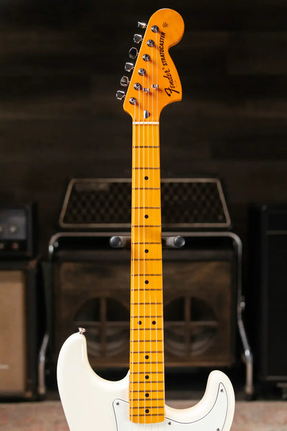 Fender Limited Edition American Vintage II '73 Stratocaster Electric Guitar, Maple Fingerboard - Olympic White with Hardshell Case - Demo
