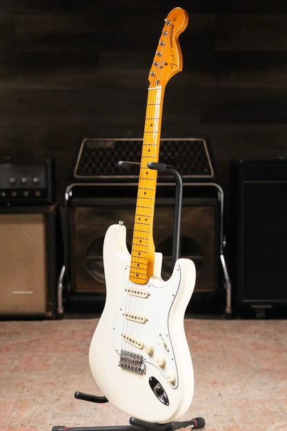 Fender Limited Edition American Vintage II '73 Stratocaster Electric Guitar, Maple Fingerboard - Olympic White with Hardshell Case - Demo