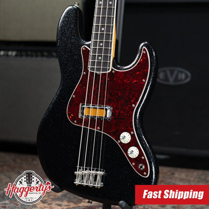 Fender Limited Edition Gold Foil Series Jazz Bass - Black Sparkle with Gig Bag