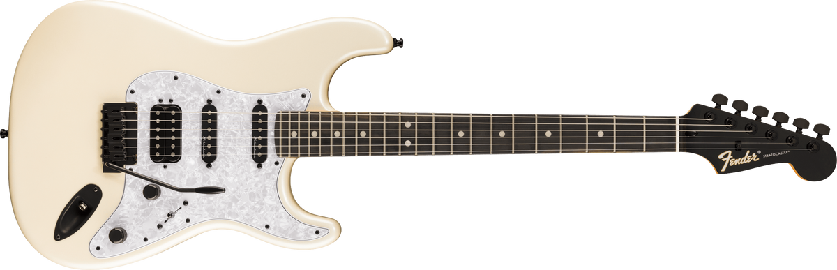 Fender Limited Edition Player Fusion HSS Stratocaster Electric Guitar - Olympic Pearl with Gig Bag