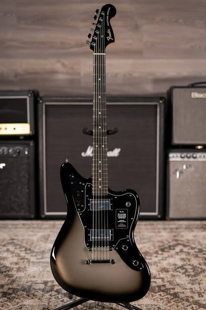 Fender Limited Edition Player Fusion Jaguar Baritone Special Electric Guitar - Silverburst with Gig Bag