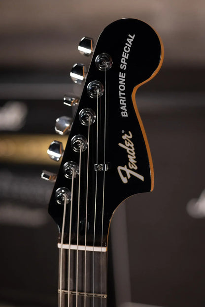Fender Limited Edition Player Fusion Jaguar Baritone Special Electric Guitar - Silverburst with Gig Bag