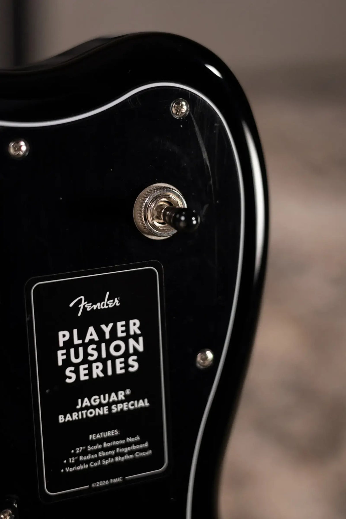 Fender Limited Edition Player Fusion Jaguar Baritone Special Electric Guitar - Silverburst with Gig Bag