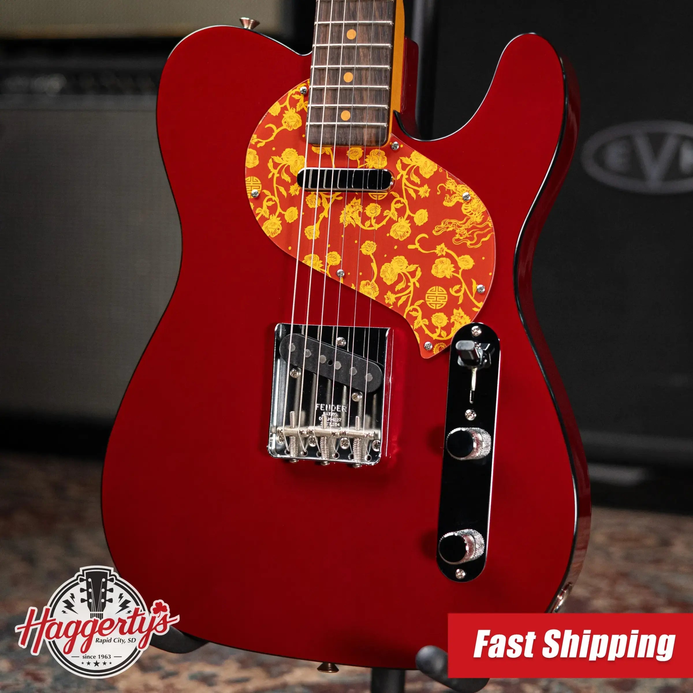 Fender Limited Edition Raphael Saadiq Telecaster - Dark Metallic Red with Hardshell Case - Used