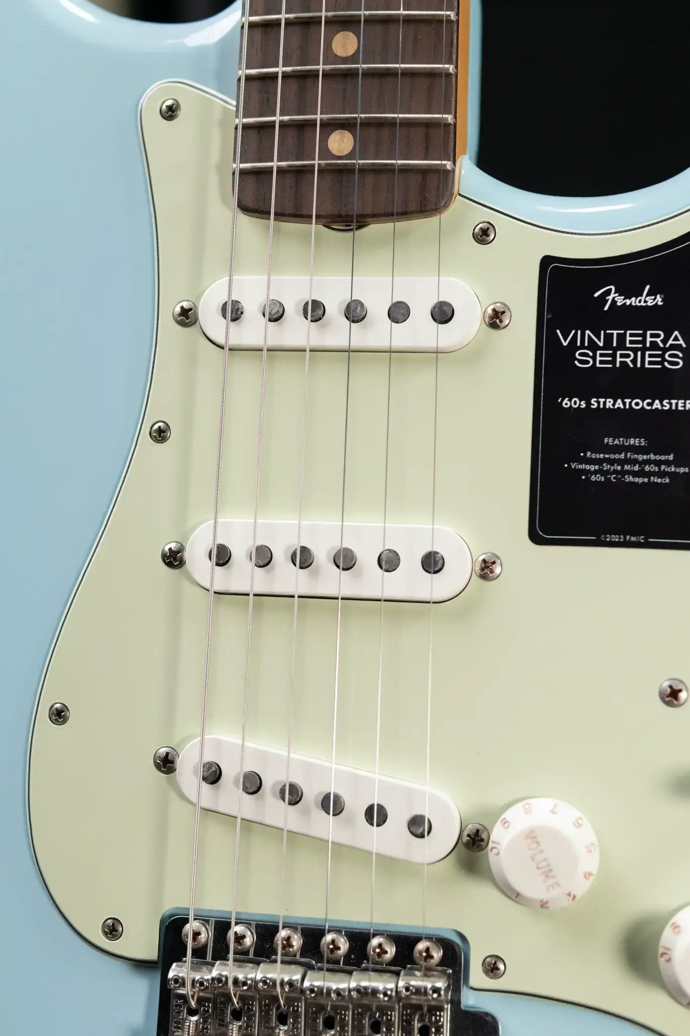Fender Limited Edition Vintera II Road Worn '60S Stratocaster Electric Guitar - Sonic Blue with Hardshell Case