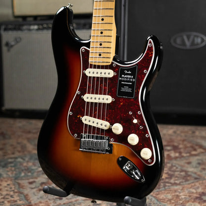 Fender Player II Modified Stratocaster Electric Guitar - 3-Tone Sunburst with Gig Bag