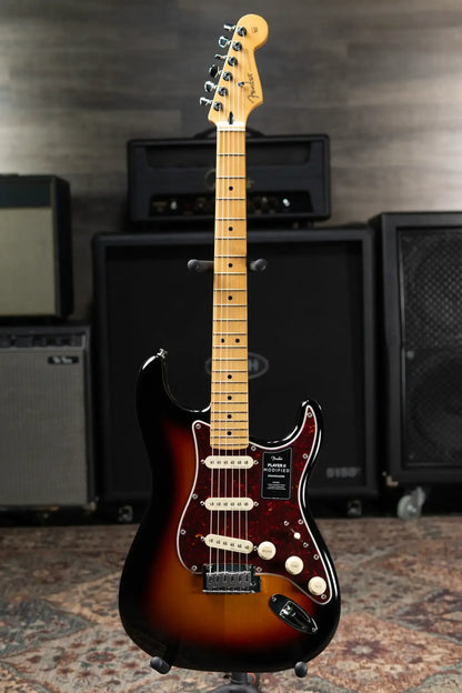 Fender Player II Modified Stratocaster Electric Guitar - 3-Tone Sunburst with Gig Bag