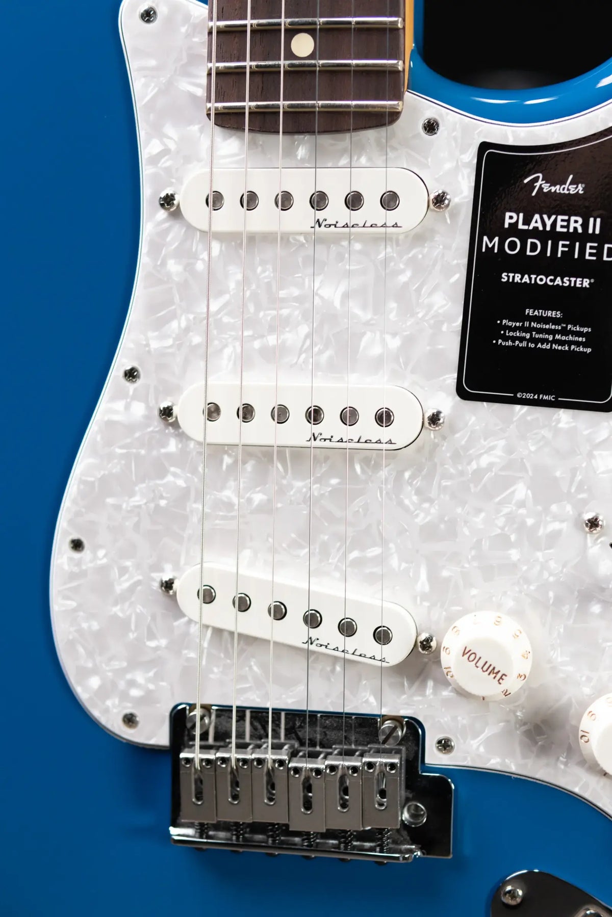 Fender Player II Modified Stratocaster Electric Guitar - Electric Blue with Gig Bag - Demo