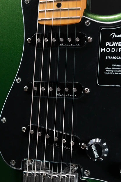 Fender Player II Modified Stratocaster Electric Guitar - Harvest Green Metallic with Deluxe Gig Bag - Demo