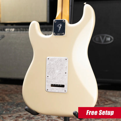 Fender Player II Modified Stratocaster Electric Guitar - Olympic Pearl with Gig Bag - Demo