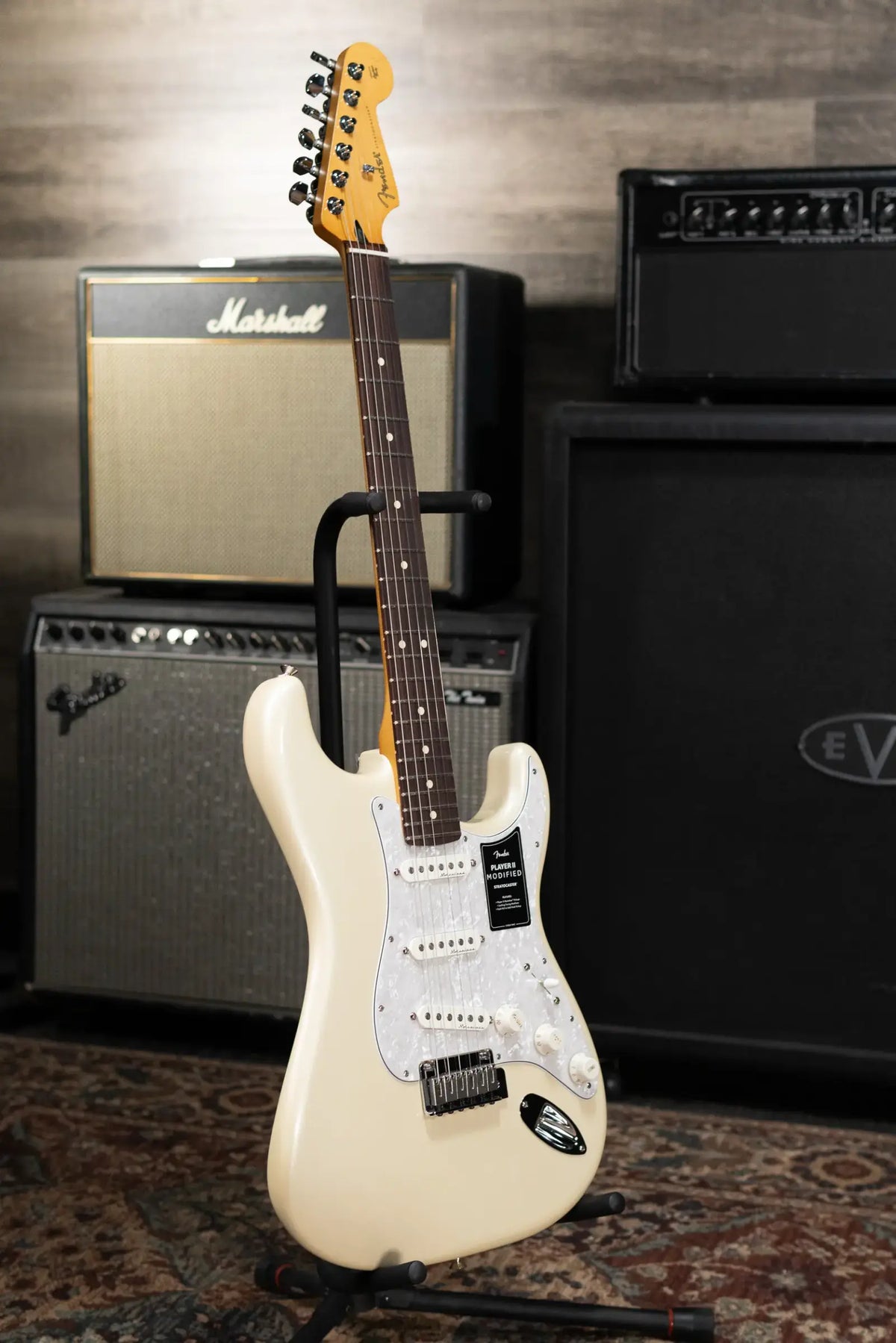 Fender Player II Modified Stratocaster Electric Guitar - Olympic Pearl with Gig Bag - Demo