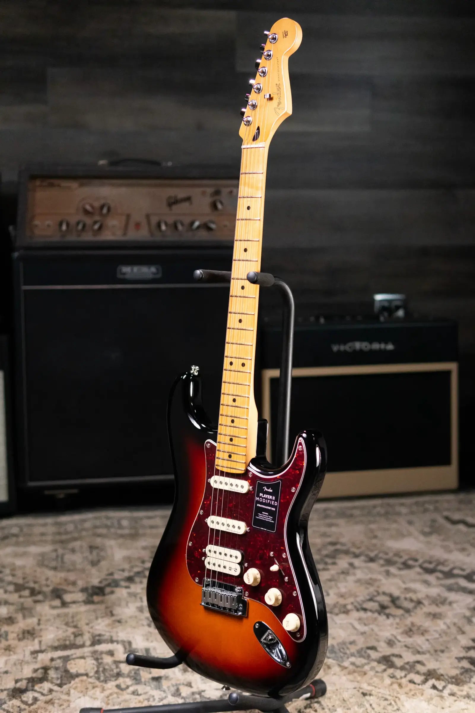 Fender Player II Modified Stratocaster HSS Electric Guitar - 3-Color Sunburst with Gig Bag