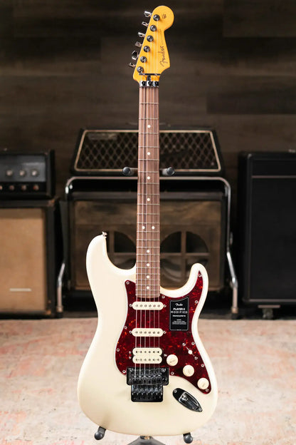 Fender Player II Modified Stratocaster HSS Floyd Rose Electric Guitar - Olympic Pearl with Gig Bag - Demo