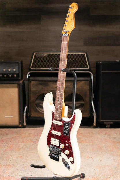 Fender Player II Modified Stratocaster HSS Floyd Rose Electric Guitar - Olympic Pearl with Gig Bag - Demo