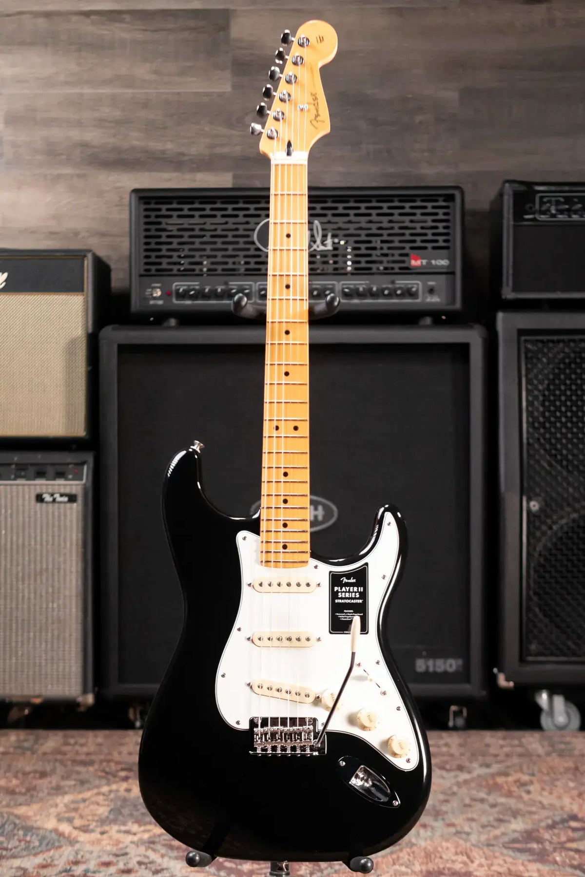 Fender Player II Stratocaster Electric Guitar - Black - Demo
