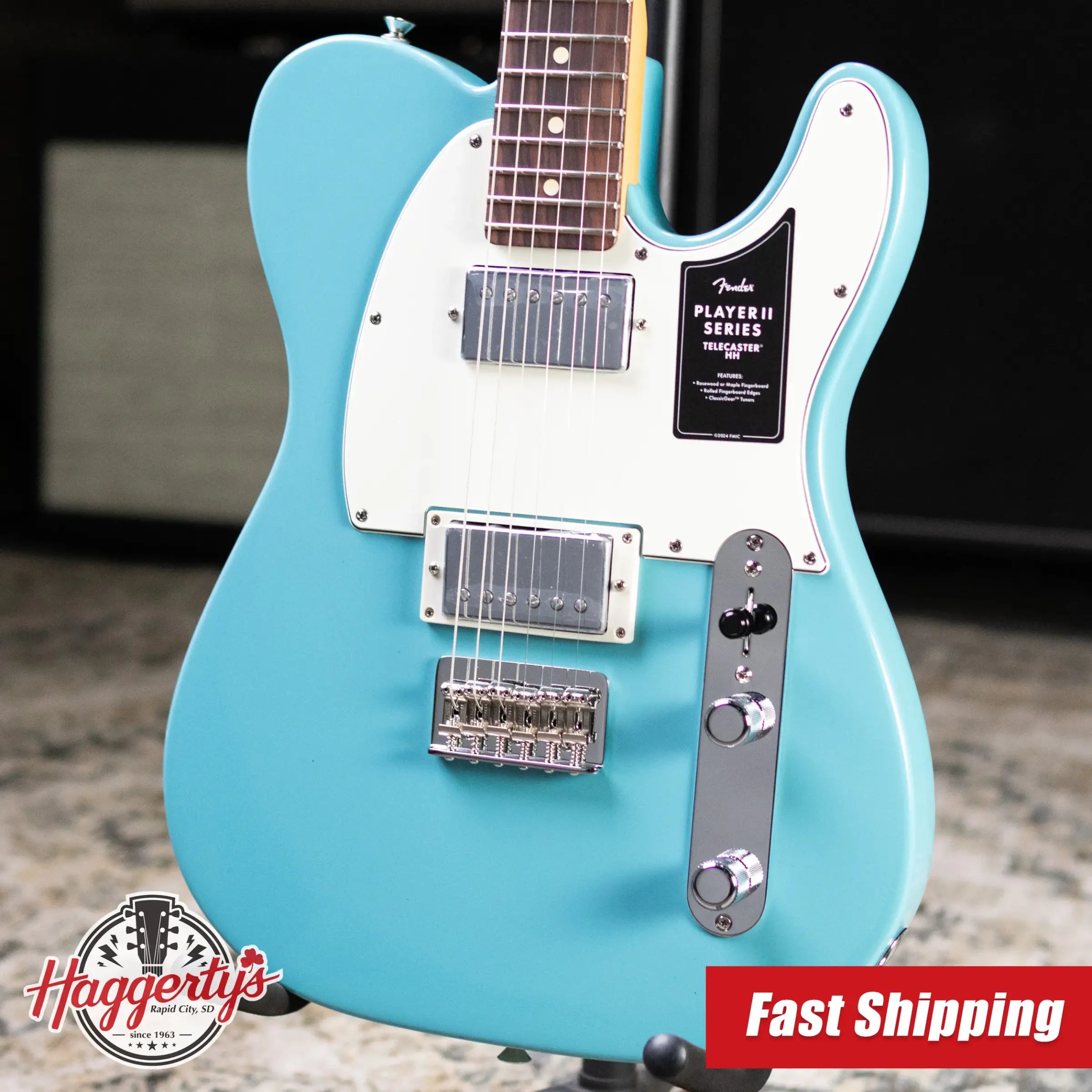 Fender Player II Telecaster HH Electric Guitar - Aquatone Blue