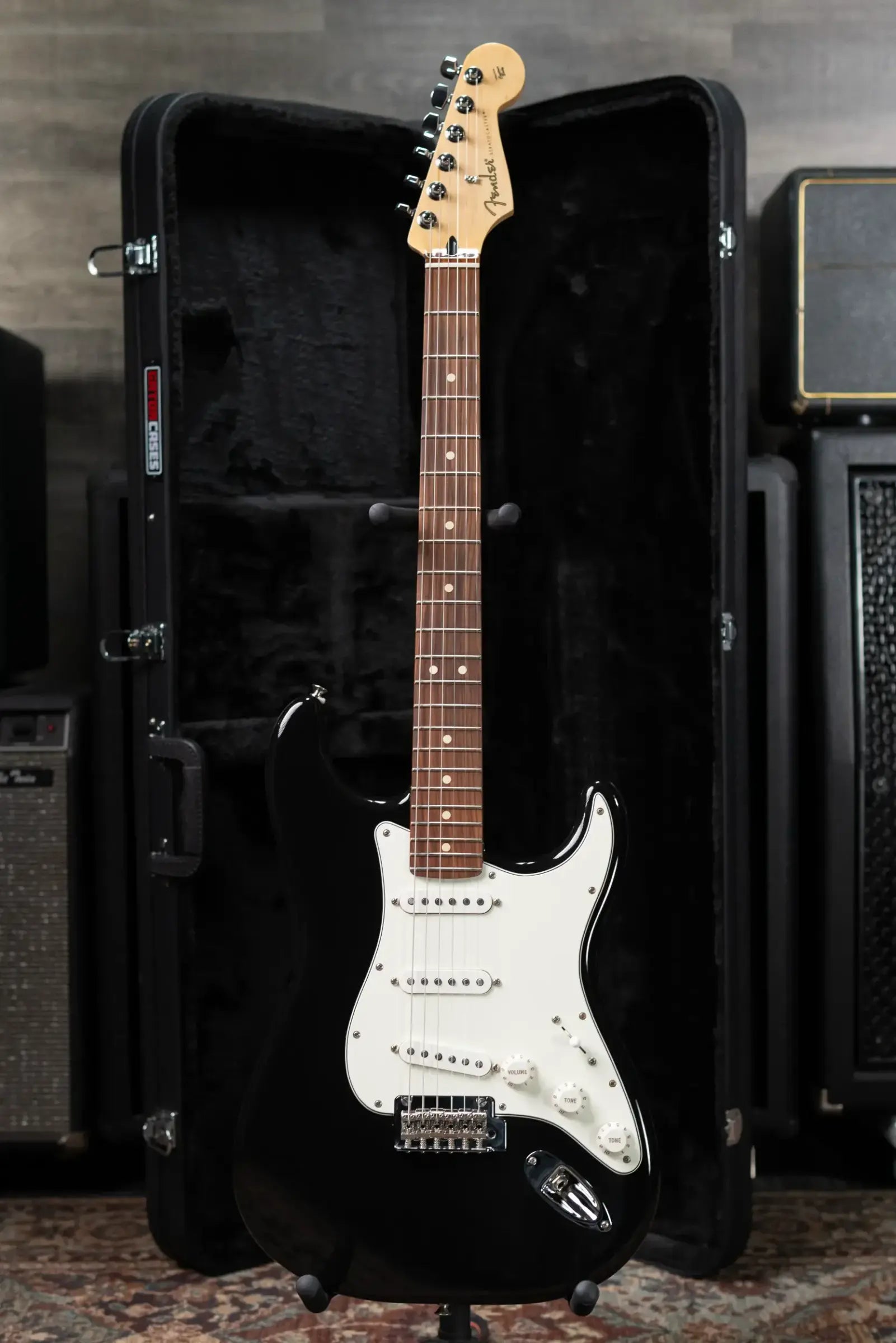 Fender Player Stratocaster Electric Guitar - Black with Hardshell Case - Used
