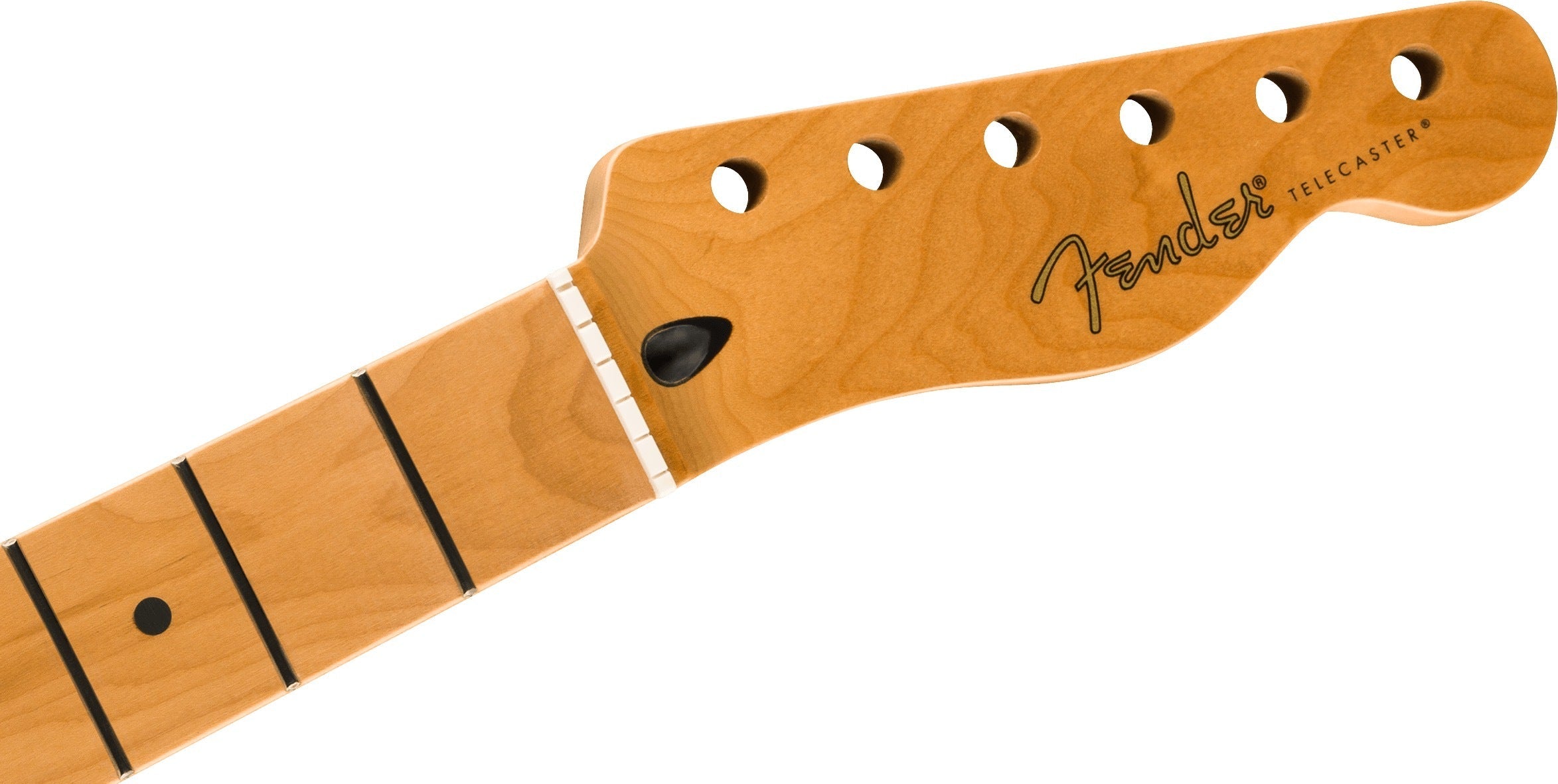 Fender Satin Roasted Maple Fat Telecaster Neck, 22 Medium Jumbo Frets, 9.5", U Shape