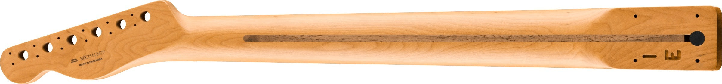 Fender Satin Roasted Maple Fat Telecaster Neck, 22 Medium Jumbo Frets, 9.5", U Shape