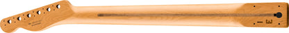 Fender Satin Roasted Maple Fat Telecaster Neck, 22 Medium Jumbo Frets, 9.5", U Shape