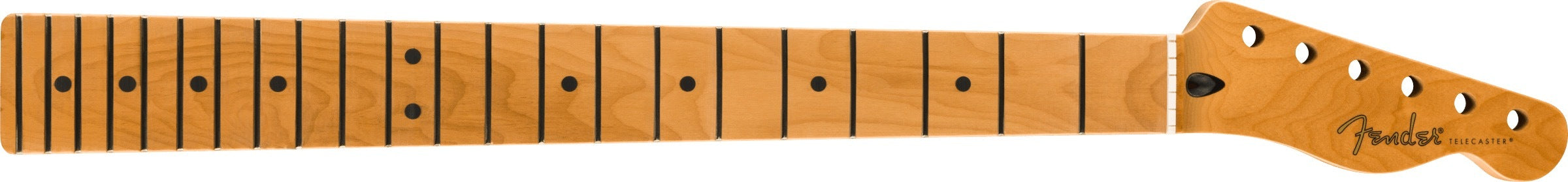 Fender Satin Roasted Maple Fat Telecaster Neck, 22 Medium Jumbo Frets, 9.5", U Shape