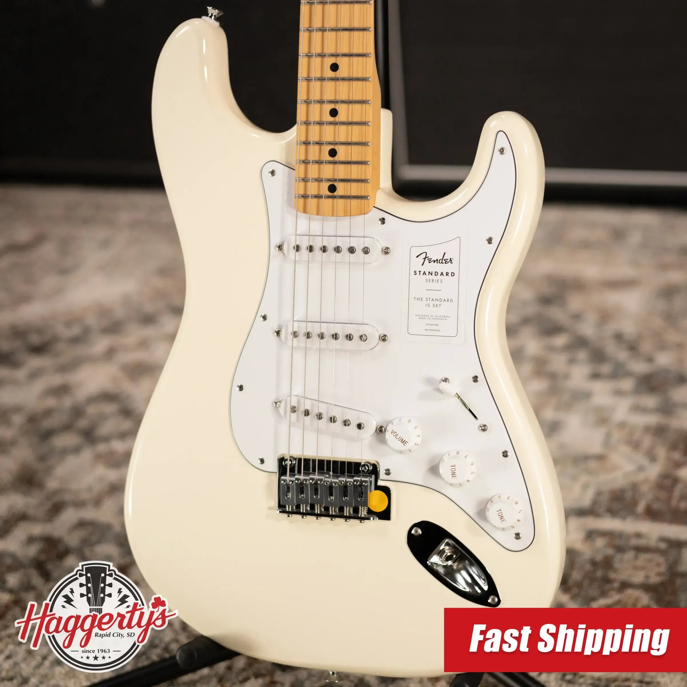 Fender Standard Stratocaster Electric Guitar - Olympic White