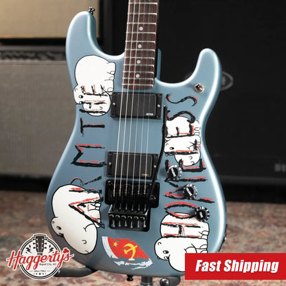 Fender Tom Morello's "Arm the Homeless" Electric Guitar - Blue Ice Metallic with Hardshell Case - Demo