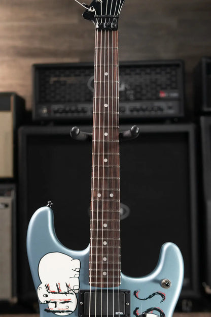 Fender Tom Morello's "Arm the Homeless" Electric Guitar - Blue Ice Metallic with Hardshell Case - Demo
