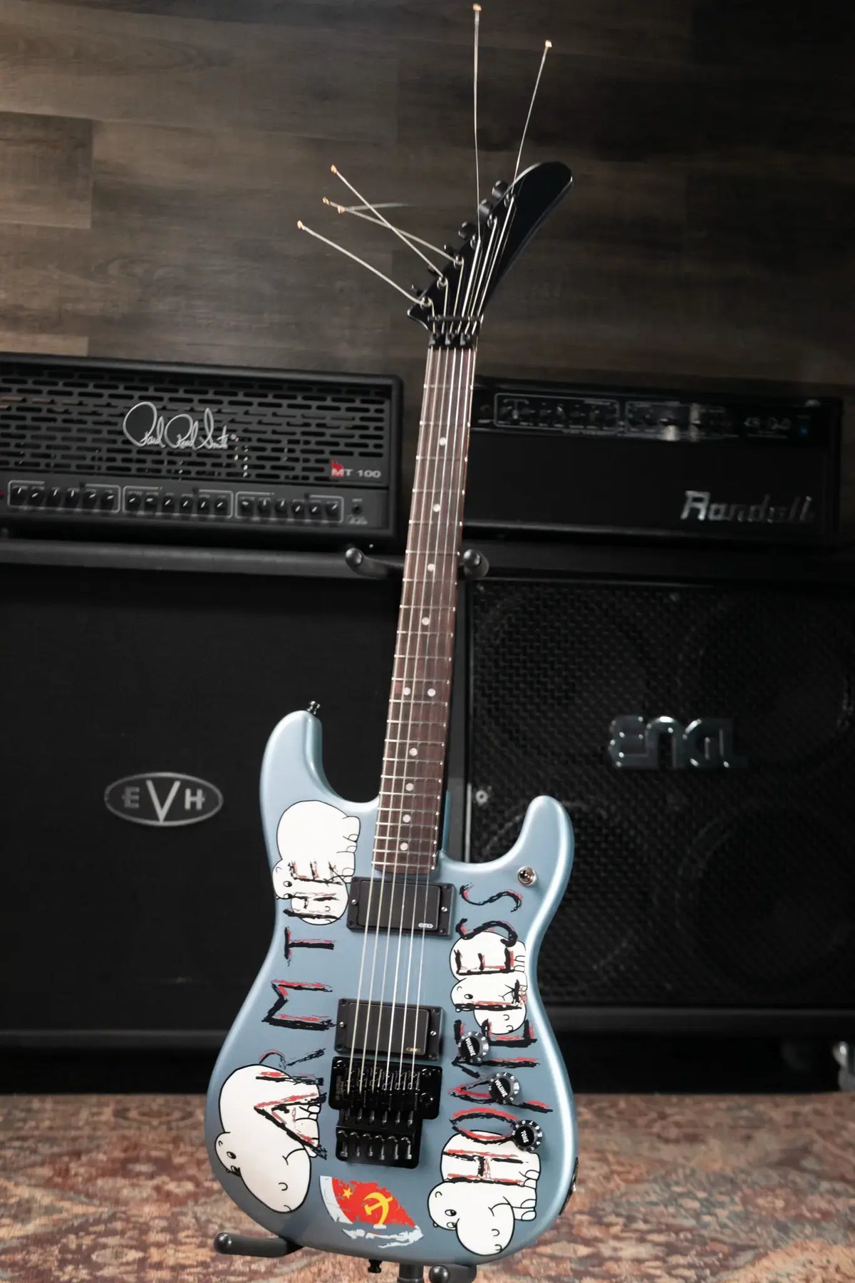 Fender Tom Morello's "Arm the Homeless" Electric Guitar - Blue Ice Metallic with Hardshell Case - Demo