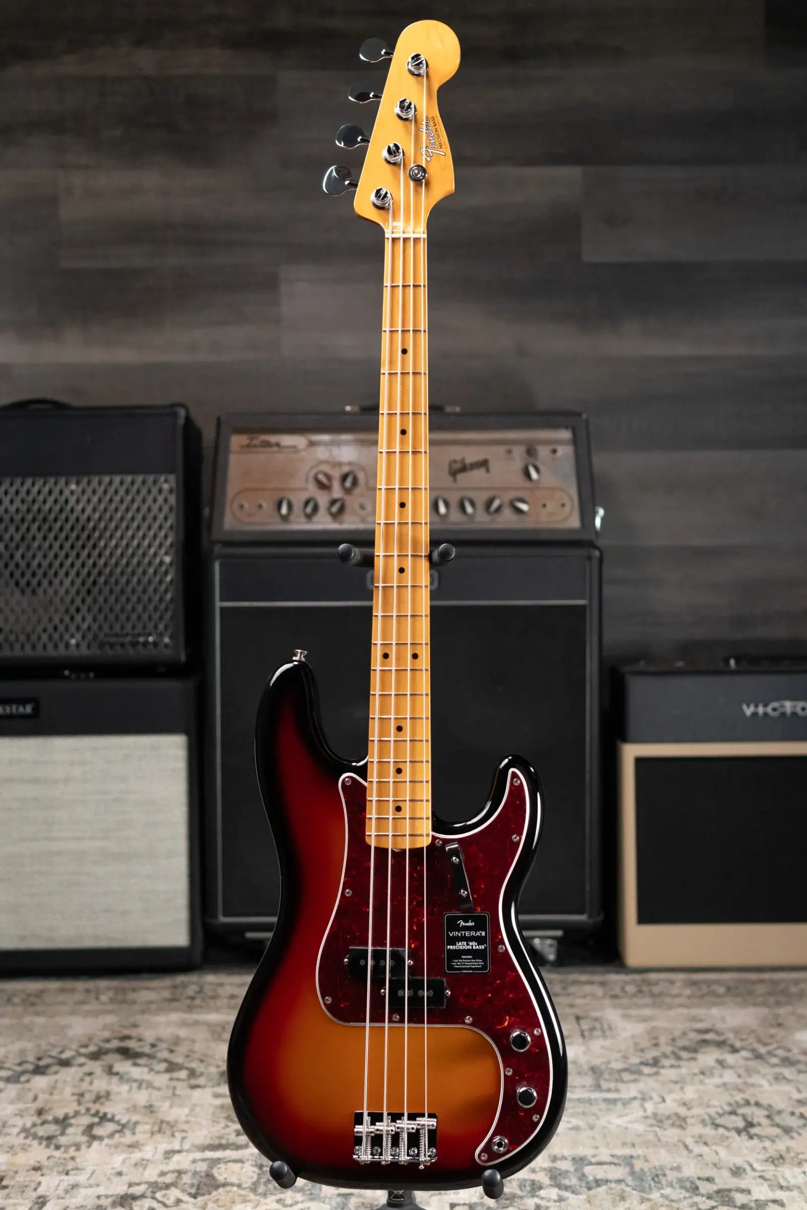 Fender Vintera III Late '60s Precision Bass - 3-Color Sunburst with Gig Bag