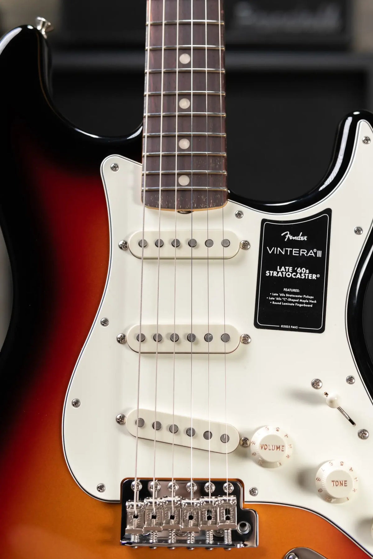 Fender Vintera III Late '60s Stratocaster Electric Guitar - 3-Color Sunburst with Gig Bag