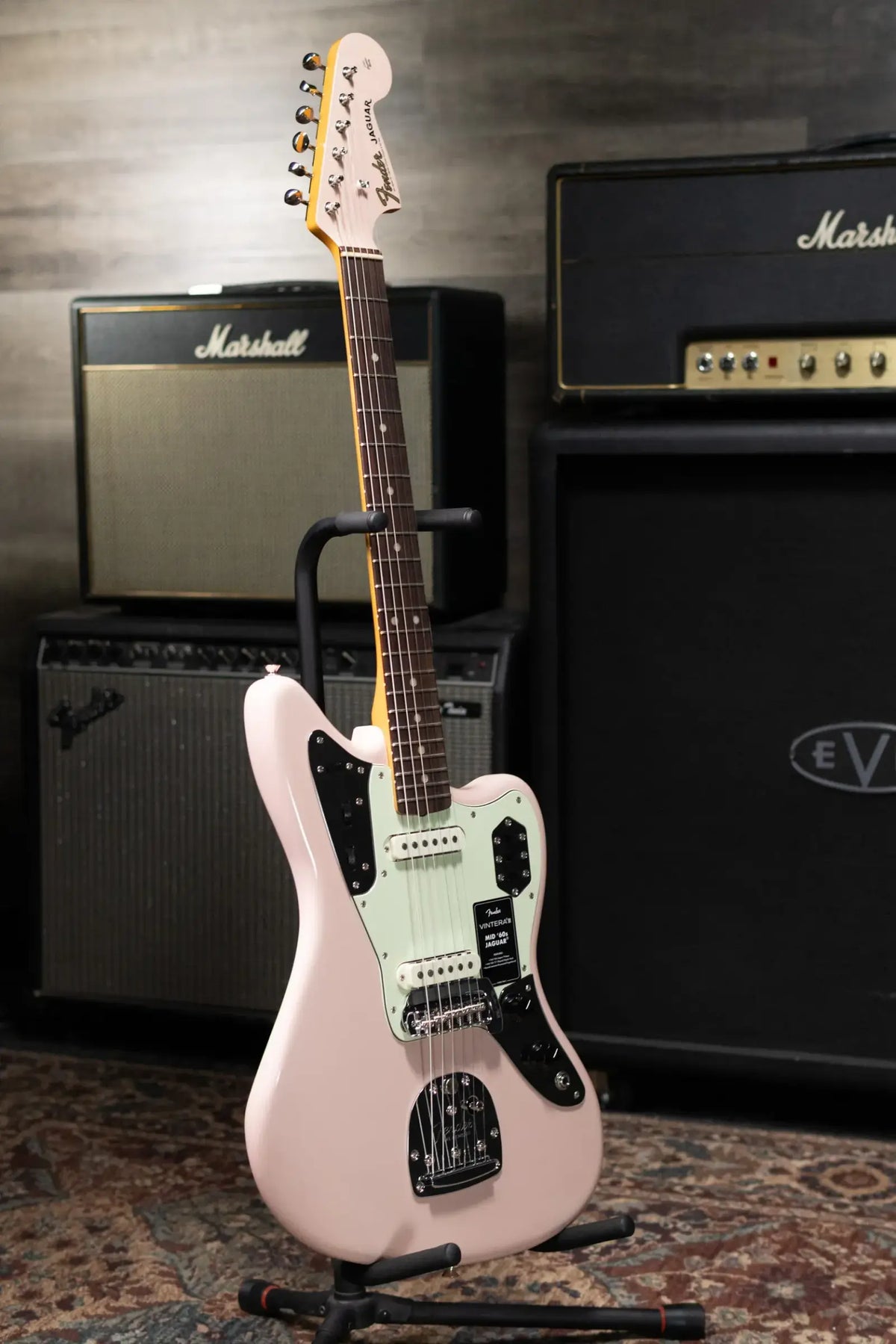 Fender Vintera III Mid '60s Jaguar Electric Guitar - Shell Pink with Gig Bag