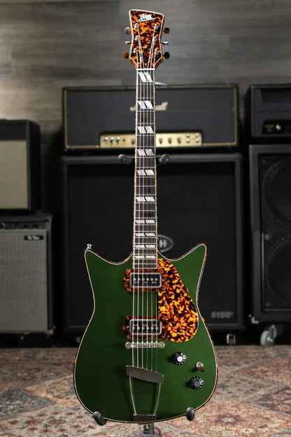 Frank Brothers Arcade Model Electric Guitar - Cadillac Green / Tortoise Shell with Hardshell Case - Used